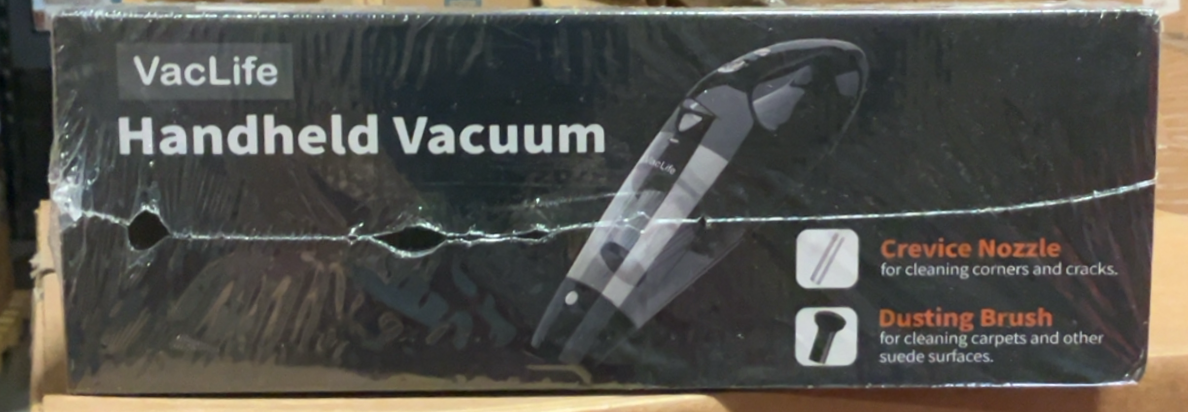 Handheld Vacuum, Car Vacuum Cleaner Cordless, Mini Portable Rechargeable Vacuum Cleaner with 2 Filters, Red or Silver
