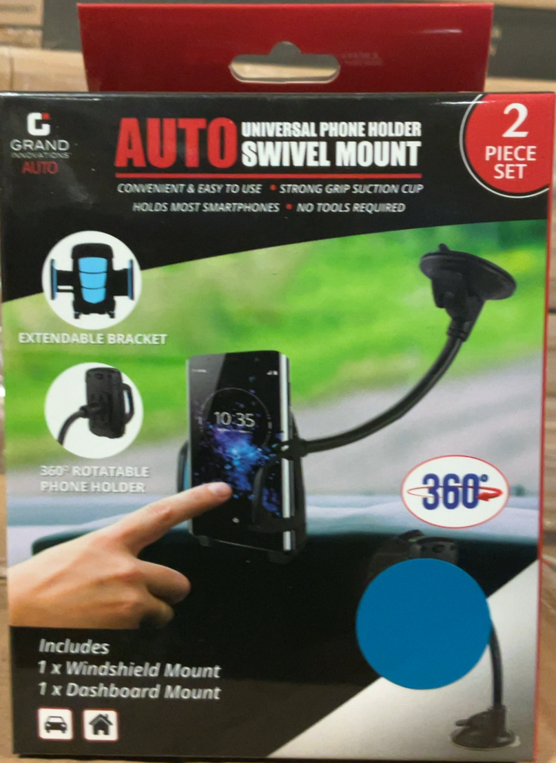 Grand Innovations Auto, Universal Phone Holder Mount, Choose Between Different Style Options