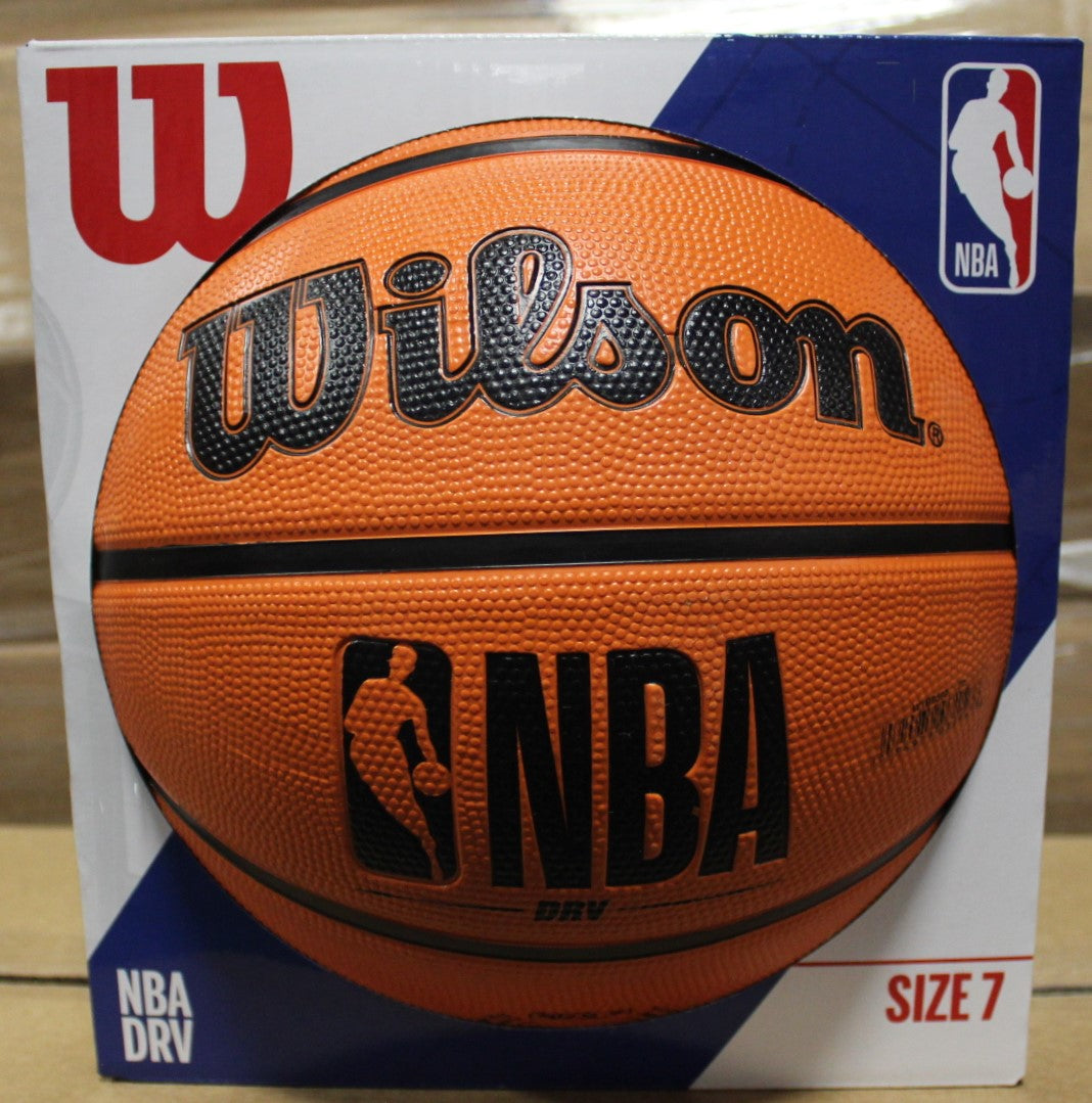 Wilson NBA DRV Basketball, Color/Size Options: Brown Sizes 4 (25.5") and 7 (29.5"), Red Sizes 3 (Mini-22.5"), 5 (27.5") and 6 (28.5") and Pink Size 3 (Mini-22.5")