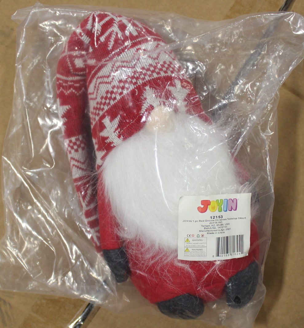 JOYIN Christmas Gnome Swedish Santa Tomte Plush Red Gnome Tabletop Ornament Christmas Decoration