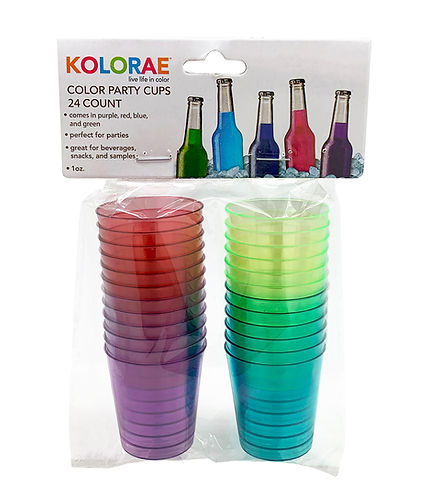 KOLORAE Color 1oz Party Cups 24 Count