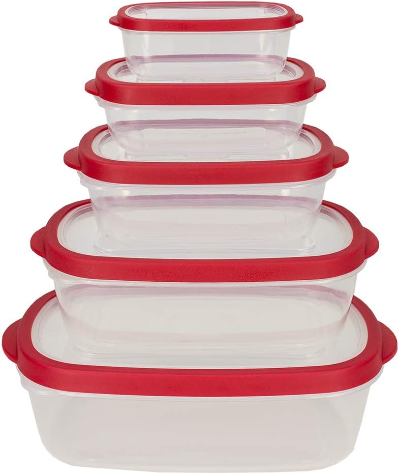 10 Piece Nesting  Rectangle Food Storage Set