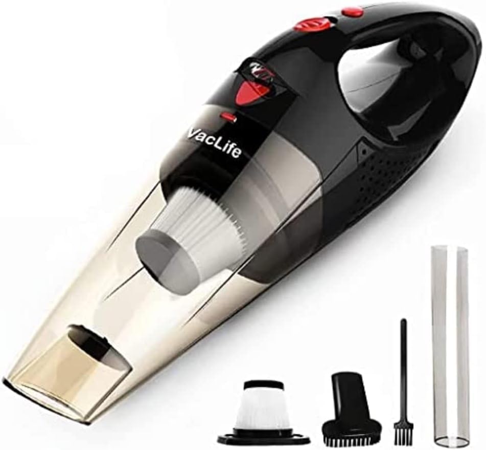 Handheld Vacuum, Car Vacuum Cleaner Cordless, Mini Portable Rechargeable Vacuum Cleaner with 2 Filters, Variety of Colors