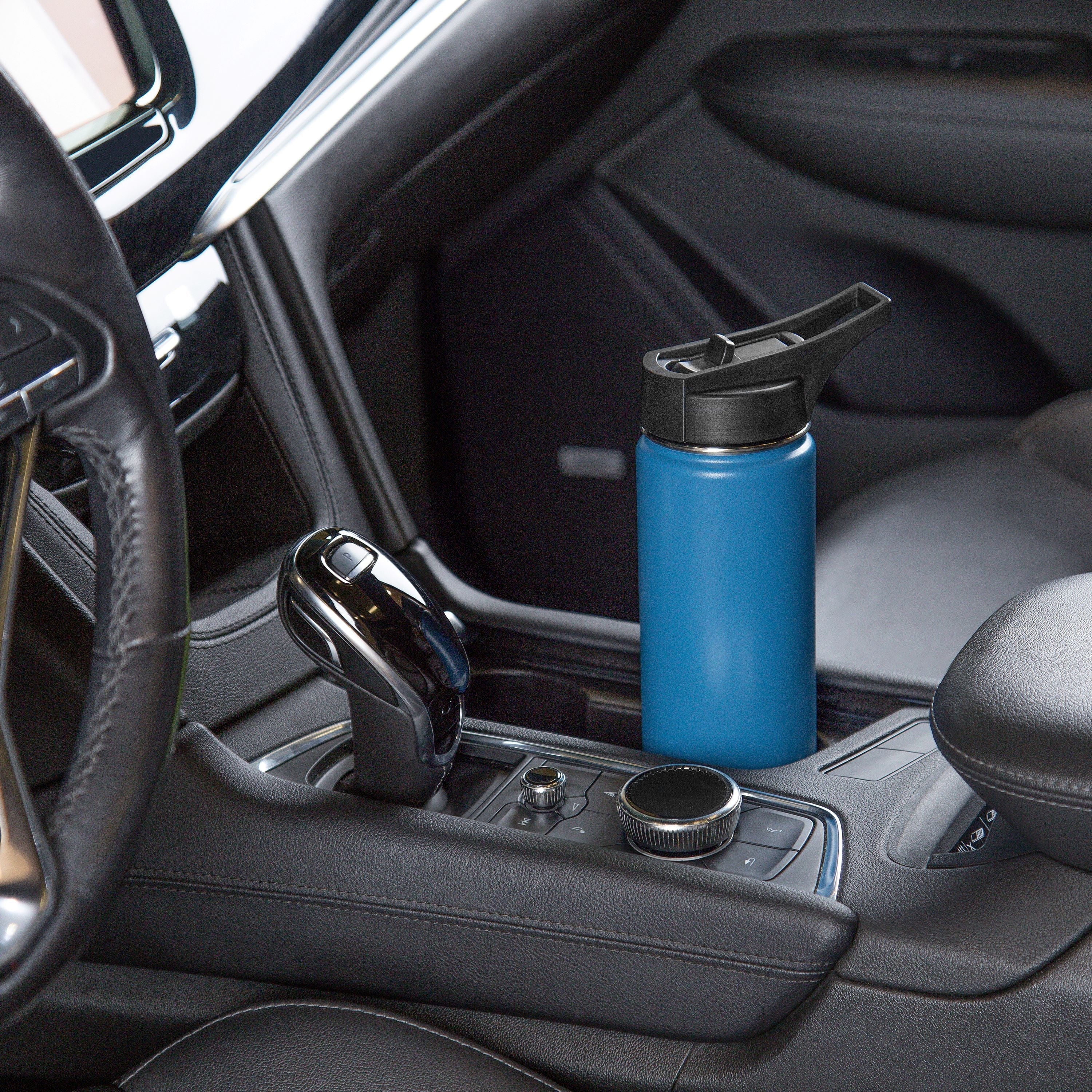 Bula 22oz Slim Sport w/ Pop Up Straw Double Wall Stainless Steel Hydration Bottle, Cold 24 Hours, (Midnight Blue, White, Black, Lavender Frog, Cotton Candy, Ice Blue, Mint, Orchid)