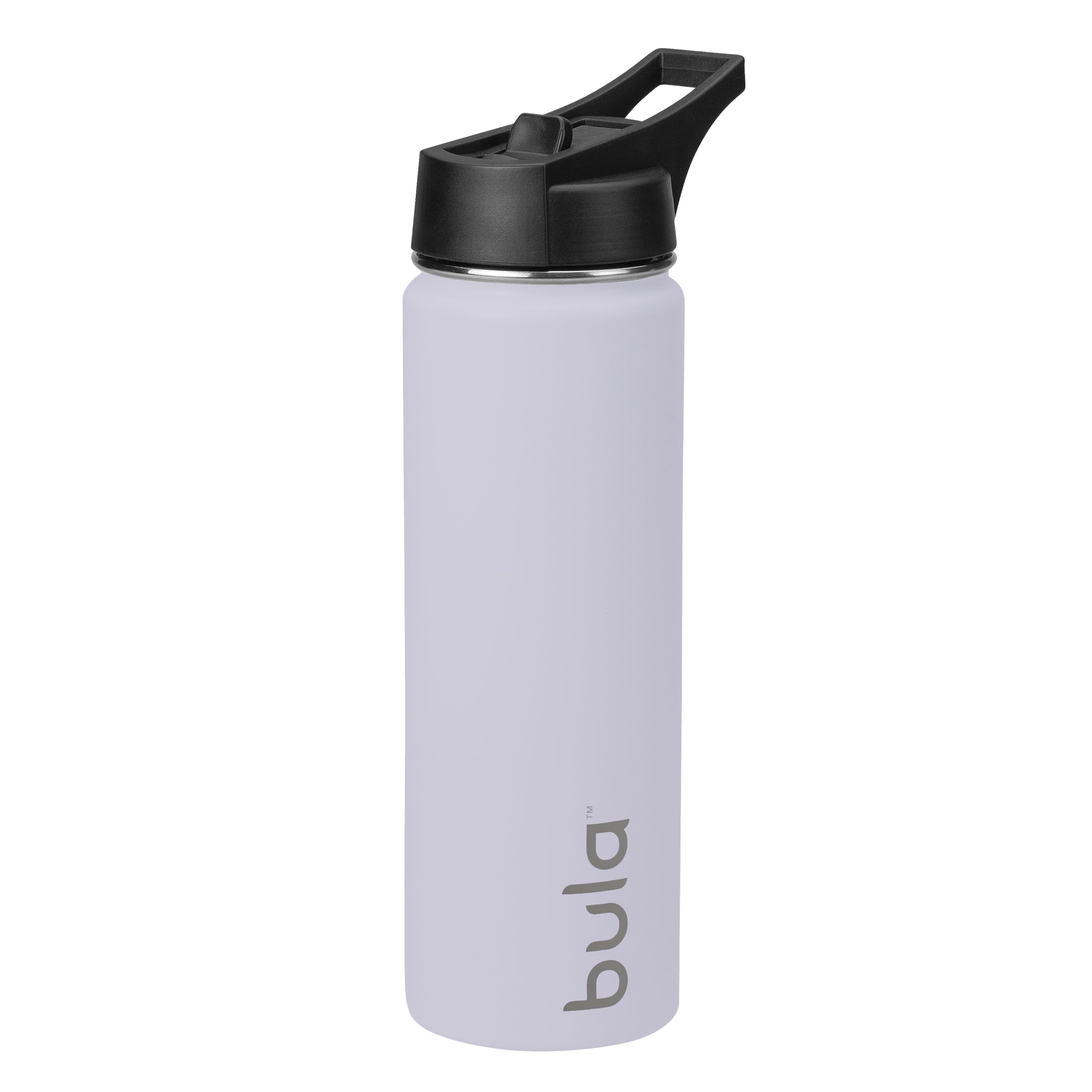 Bula 22oz Slim Sport w/ Pop Up Straw Double Wall Stainless Steel Hydration Bottle, Cold 24 Hours, (Midnight Blue, White, Black, Lavender Frog, Cotton Candy, Ice Blue, Mint, Orchid)