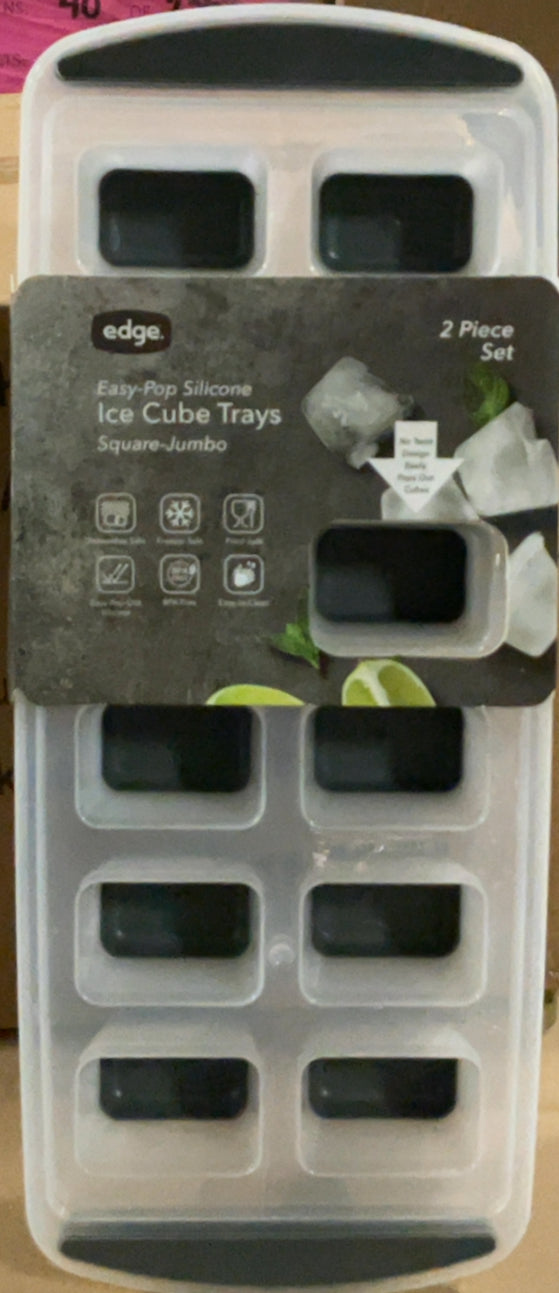 2 Pack Ice Cube Trays, Silicone Molds Easy Release BPA Free Flexible and Odorless, Available in Different Sizes and Colors