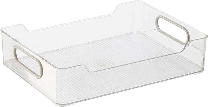 Multi-Use Organizer Bins | Pantry Organizer & Freezer Organizer Bins | Plastic Storage Containers | Bins for Home & Kitchen