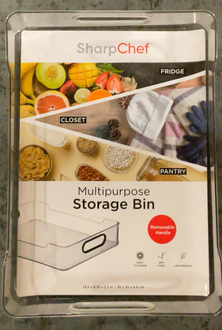 Multi-Use Organizer Bins | Pantry Organizer & Freezer Organizer Bins | Plastic Storage Containers | Bins for Home & Kitchen