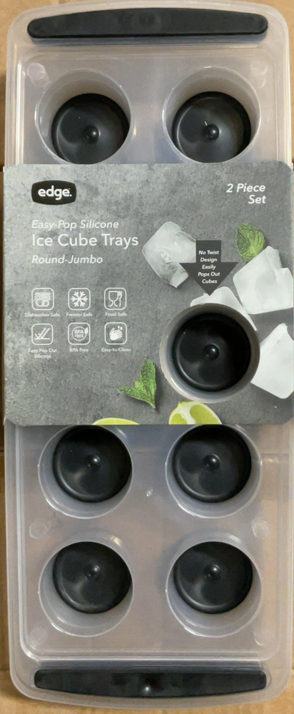 2 Pack Ice Cube Trays, Silicone Molds Easy Release BPA Free Flexible and Odorless, Available in Different Sizes and Colors