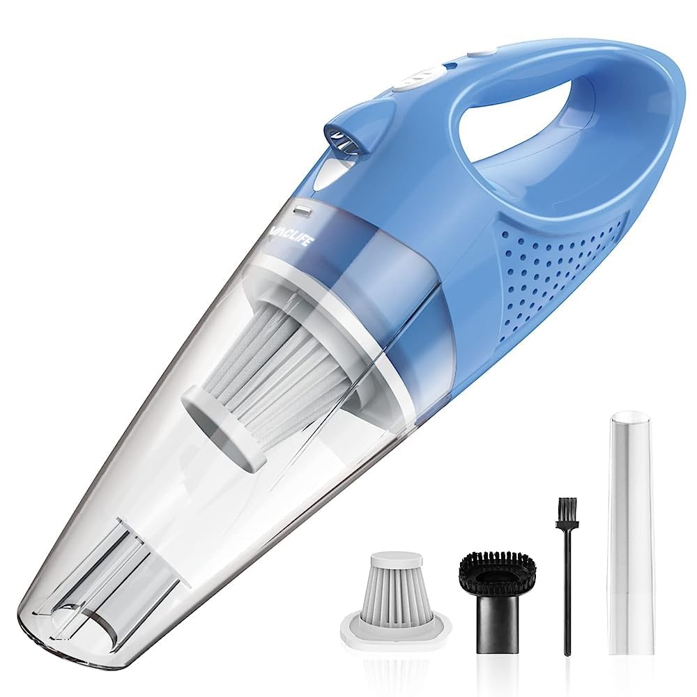 Handheld Vacuum, Car Vacuum Cleaner Cordless, Mini Portable Rechargeable Vacuum Cleaner with 2 Filters, Variety of Colors