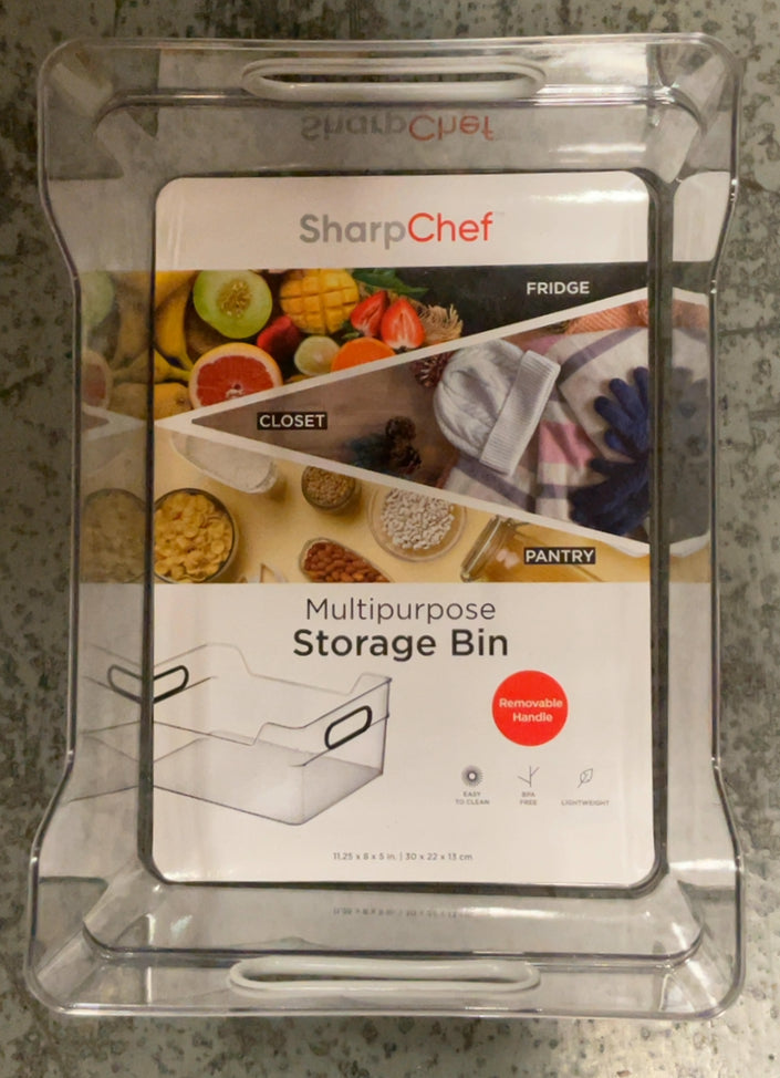 Multi-Use Organizer Bins | Pantry Organizer & Freezer Organizer Bins | Plastic Storage Containers | Bins for Home & Kitchen