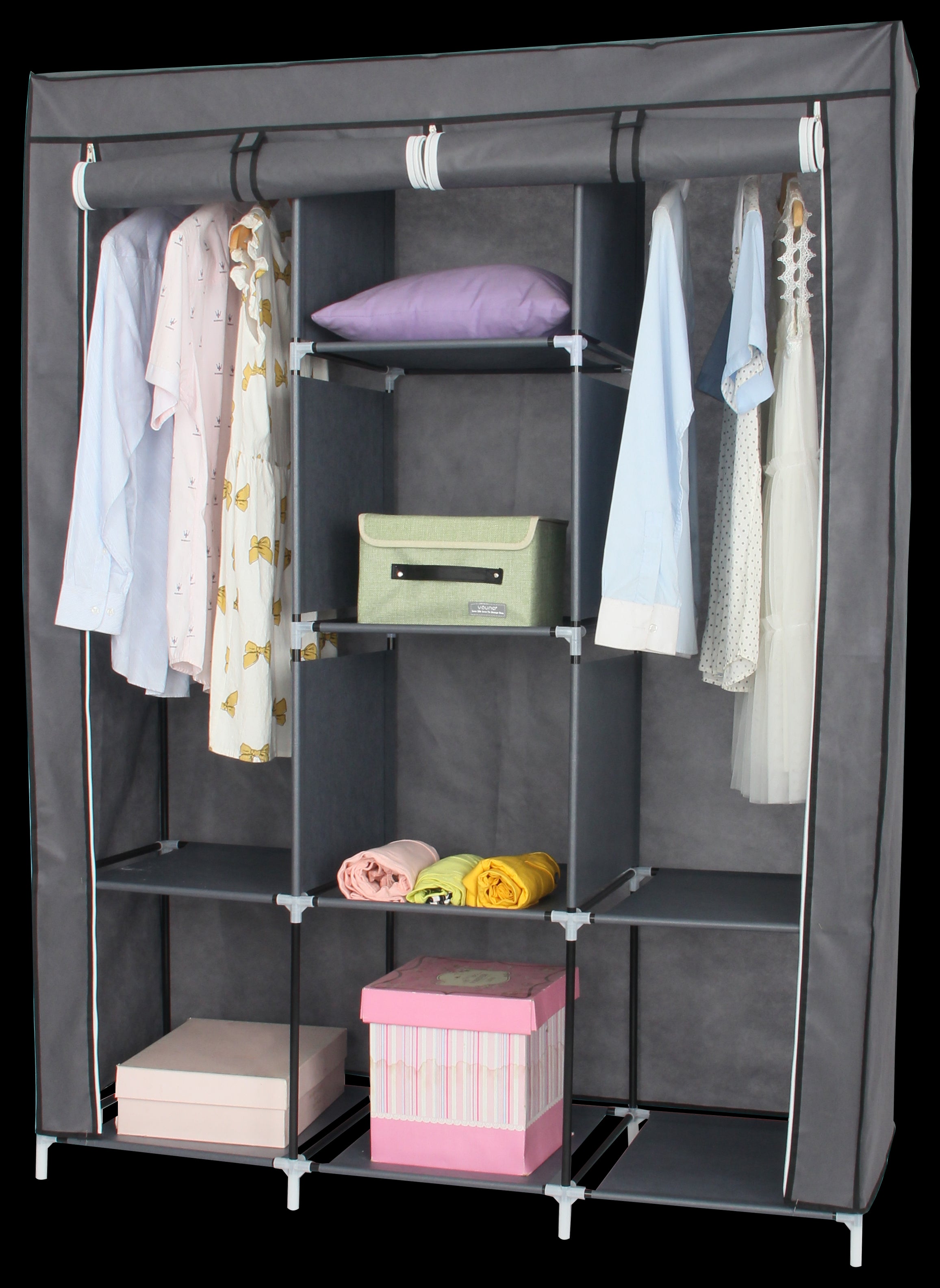 Portable Wardrobe Closet w/ Cover