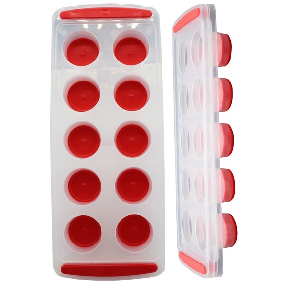 2 Pack Ice Cube Trays, Silicone Molds Easy Release BPA Free Flexible and Odorless, Available in Different Sizes and Colors