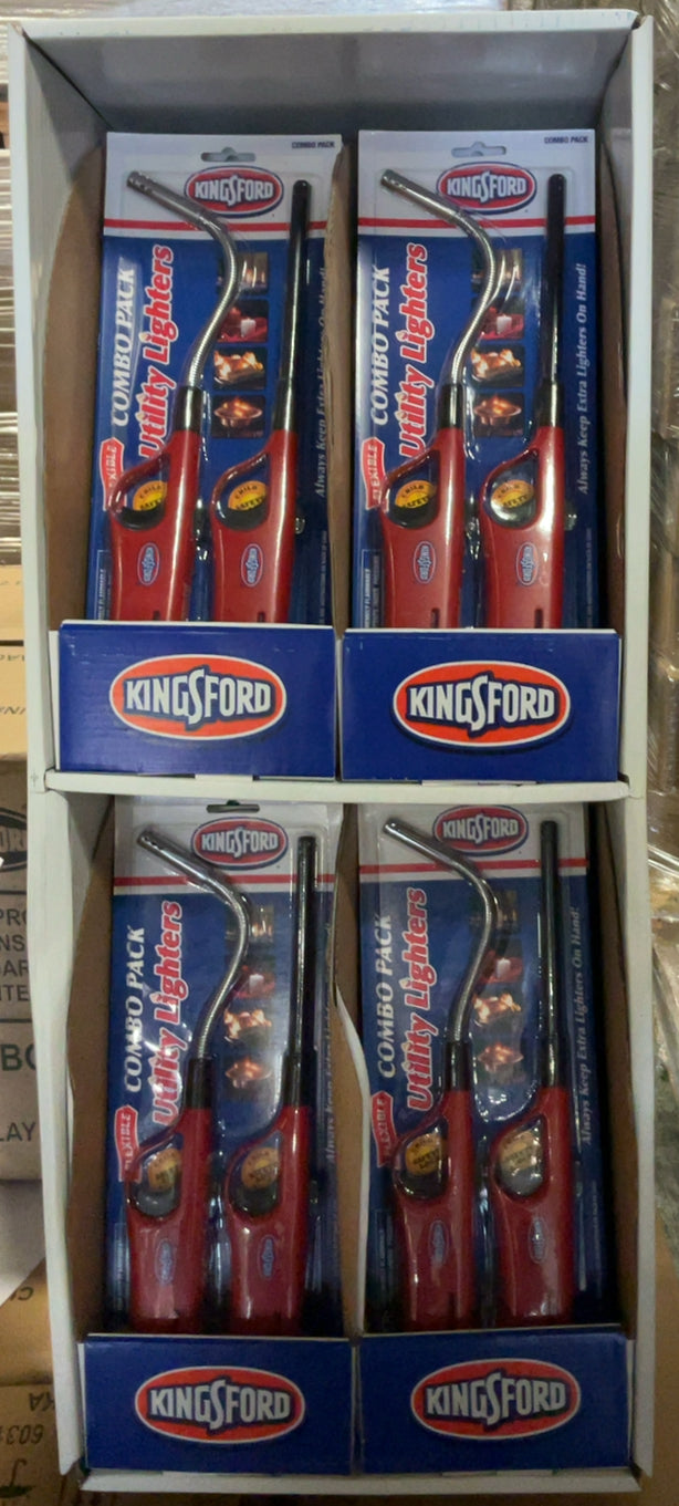 Kingsford Grill Utility Lighter Combo - 2 PK (24 Twin Packs in 1 Pre-Packed Floor Display)