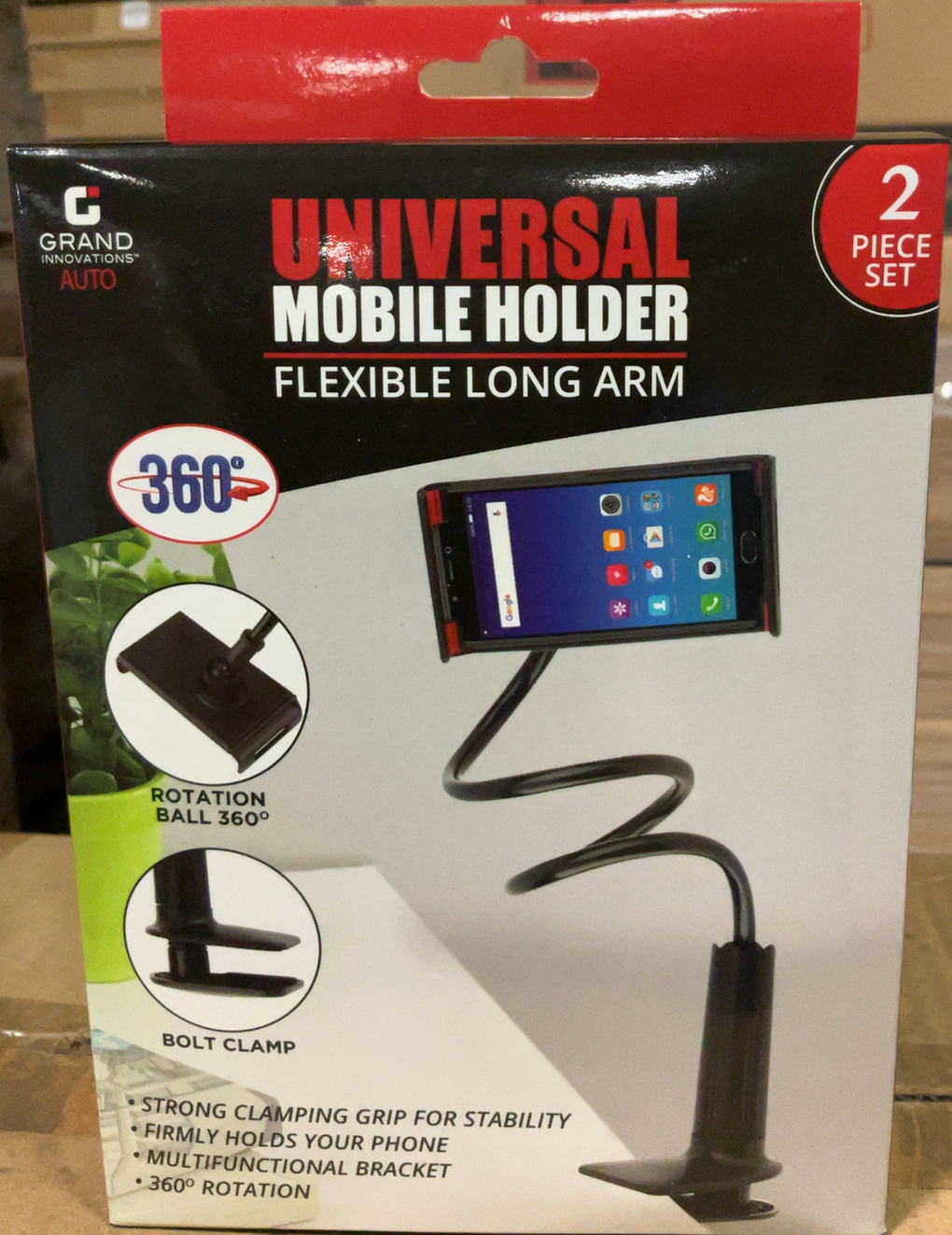 Grand Innovations Auto, Universal Phone Holder Mount, Choose Between Different Style Options