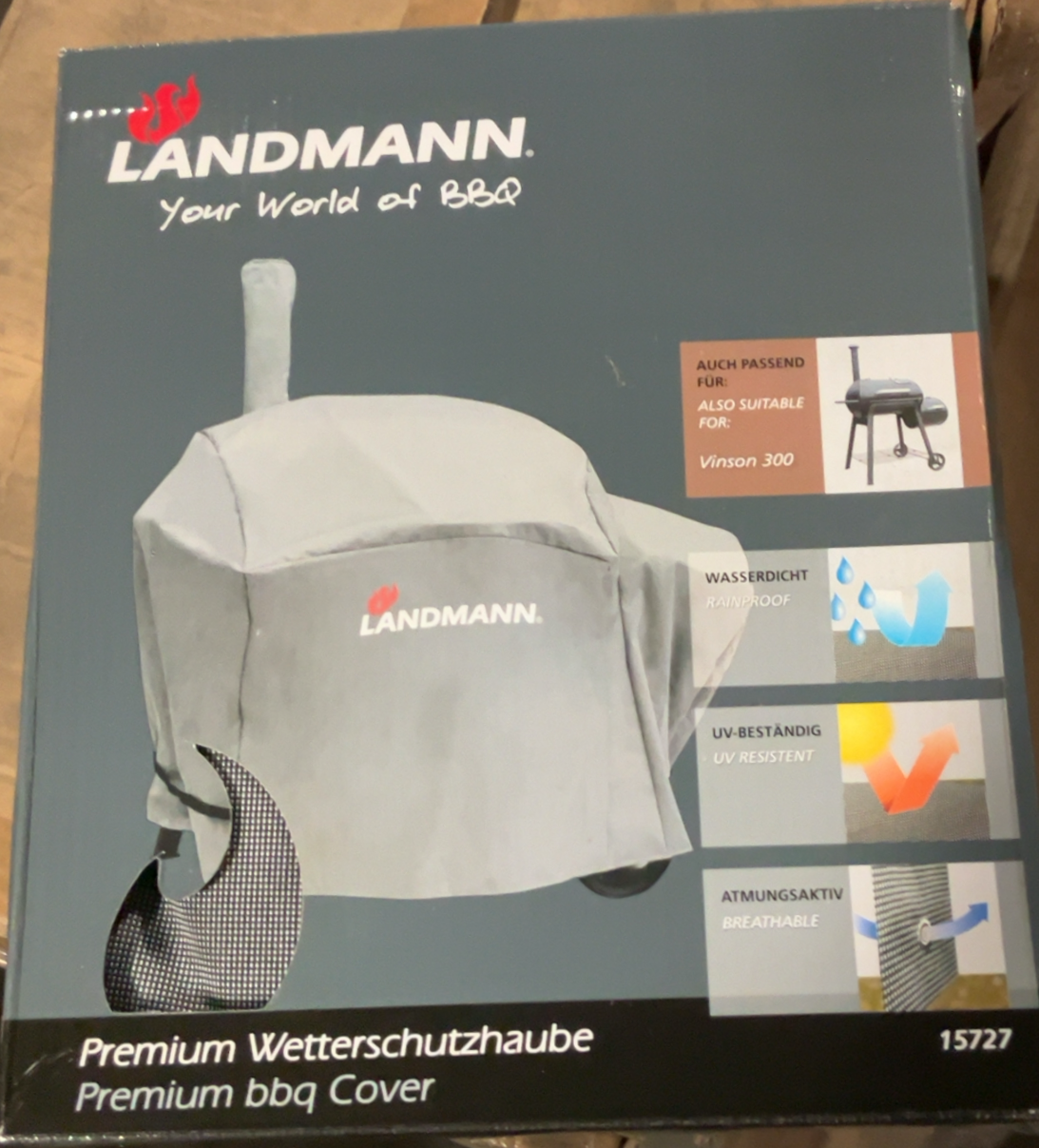 Landmann Premium Covers Protective Cover Suitable for the Vinson 300 Wagon Smoker