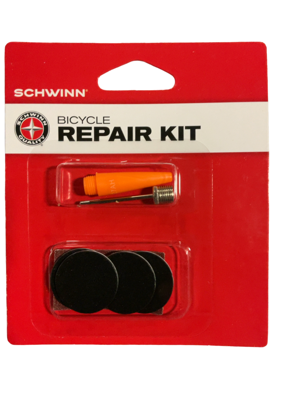 Schwinn Bike Tire Repair Kit, Quick Bike Tire Repair, Wheel Patch, Bicycle Accessories Glueless Patch Repair