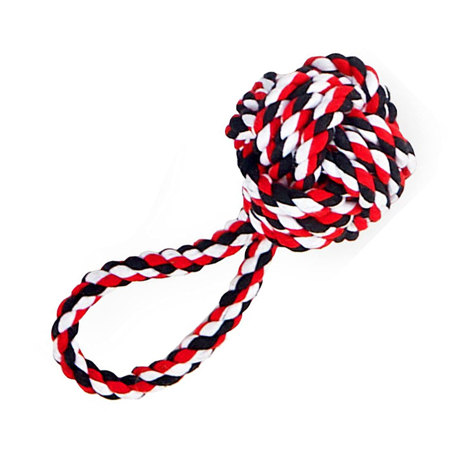 AMZpets Dog Toys for Aggressive Chewers, Dog Accessories Ropes for Medium or Large Breed, Knotted, Heavy Rope for Tug of War, Fetch, Teething, Choose Options: 2 Robe Balls with Handles, Rope Ball, 2 Large Ropes, Or 2 Medium Ropes