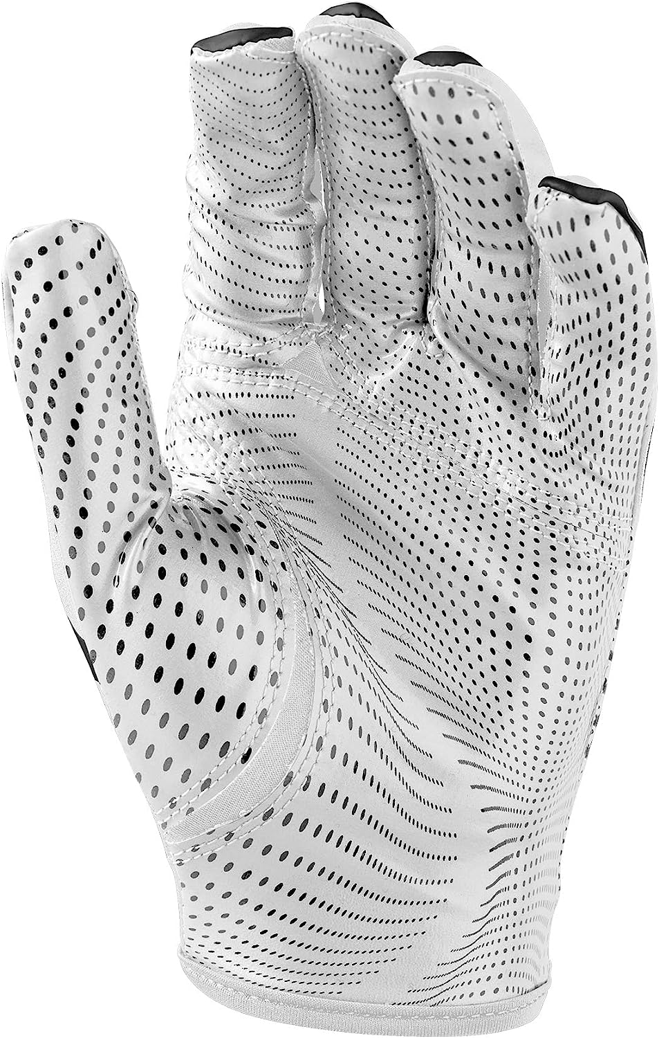 Wilson NFL Stretch Fit Receivers Glove - White/Black, Sizes Adult OS and Youth OS