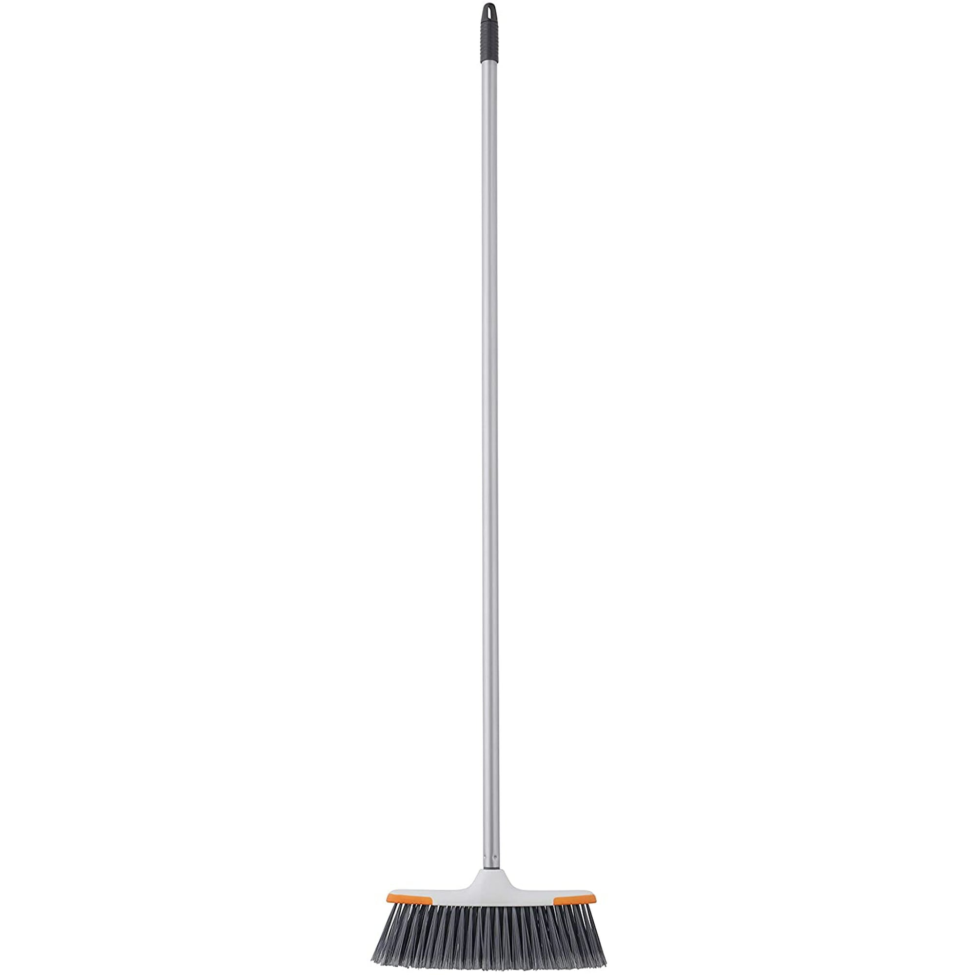 Superio Brand Lightweight Grey Essential Household Broom with Metal Handle