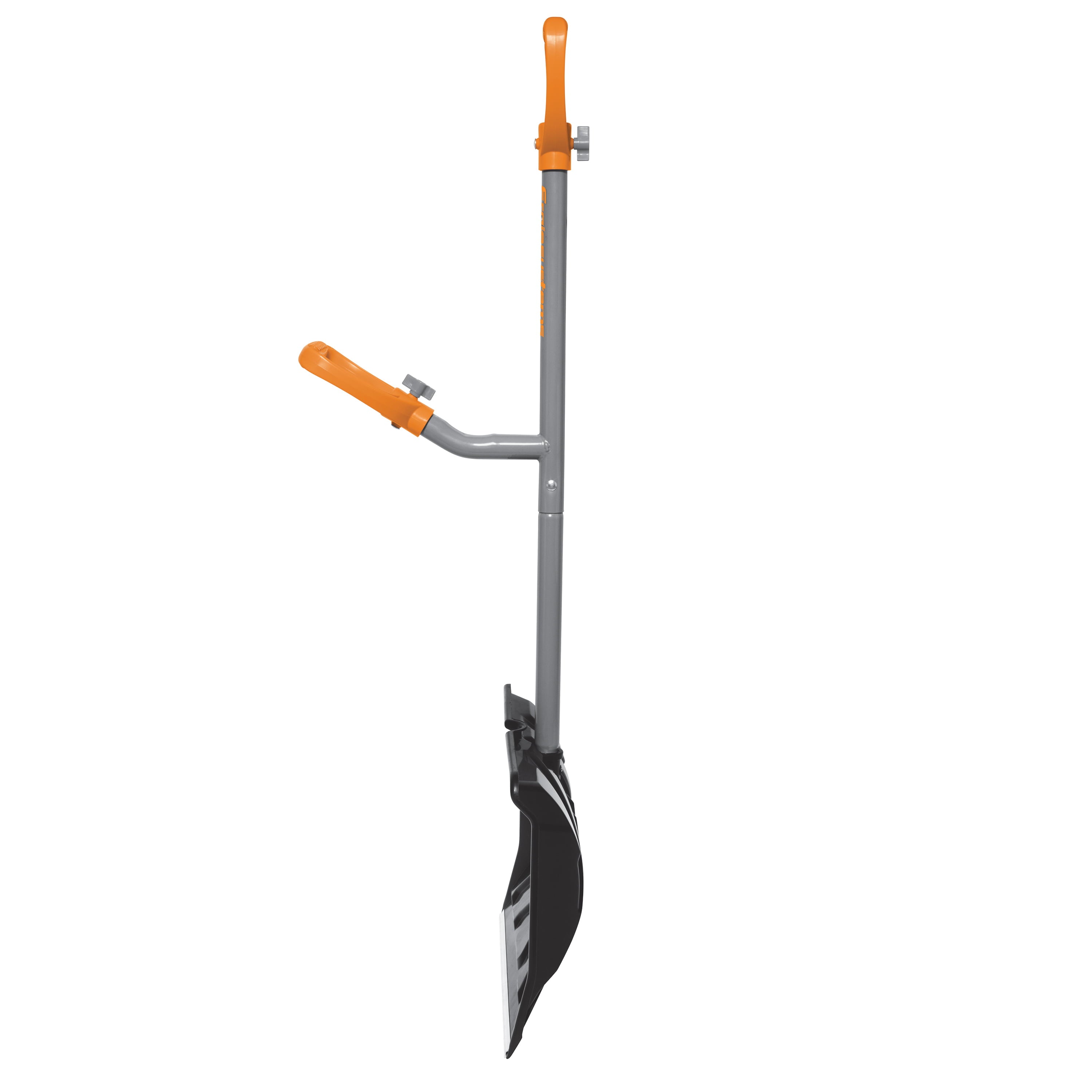 Sun Joe ErgieShovel ERG-SNSH18 Steel Shaft Impact Resistant Snow Shovel, 18-Inch Shovel, 48-Inch Shaft, Push/Scoop Combination Blade, Polycarbonate Shovel