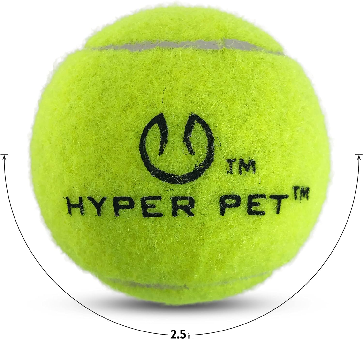 Hyper Pet Tennis Balls for Dogs - 12 Pack 2.5" (Dog Ball Dog Toys for Exercise, Fetch K9 Mini Kannon K2) Interactive Dog Toys & Dog Tennis Balls - Great Dog Toys for Small Dogs & Dog Gifts (Green)