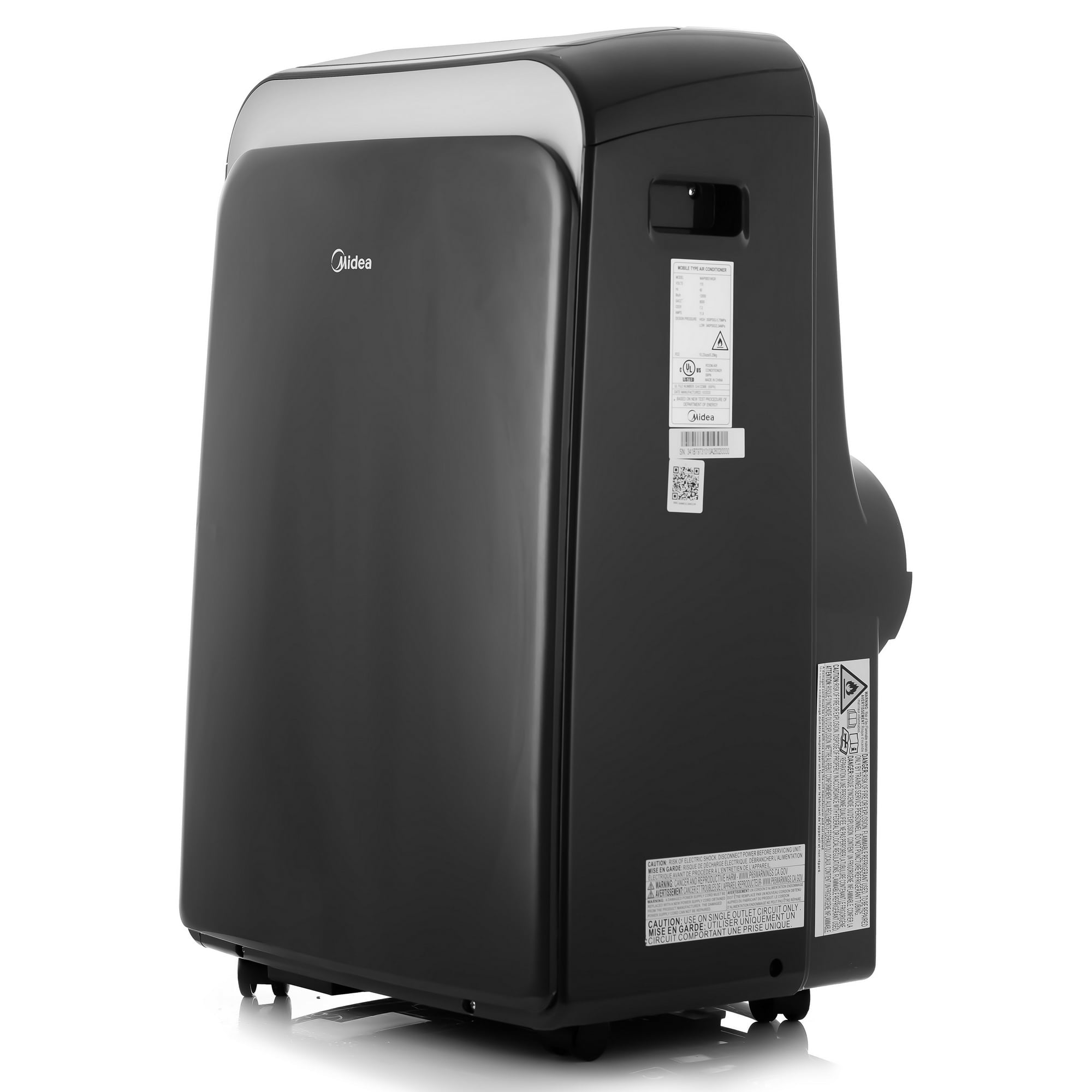 Midea 12,000 BTU (8,000 BTU DOE) 115V Smart Portable Air Conditioner, Gray, FOB KS