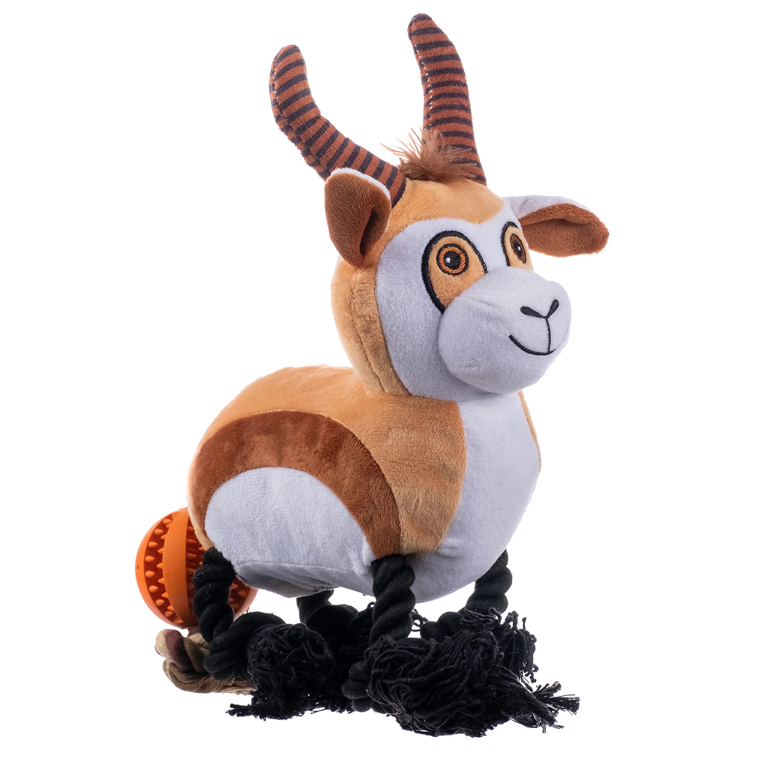 Pronk! Pets, A Variety of Soft Plush Squeaky Rope Dog Toys, Great for Medium and Large-Sized Breeds