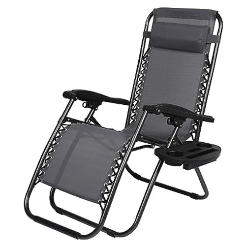 Trapper's Peak Zero Gravity Folding Chairs with Cup Holder, Assorted Color Options