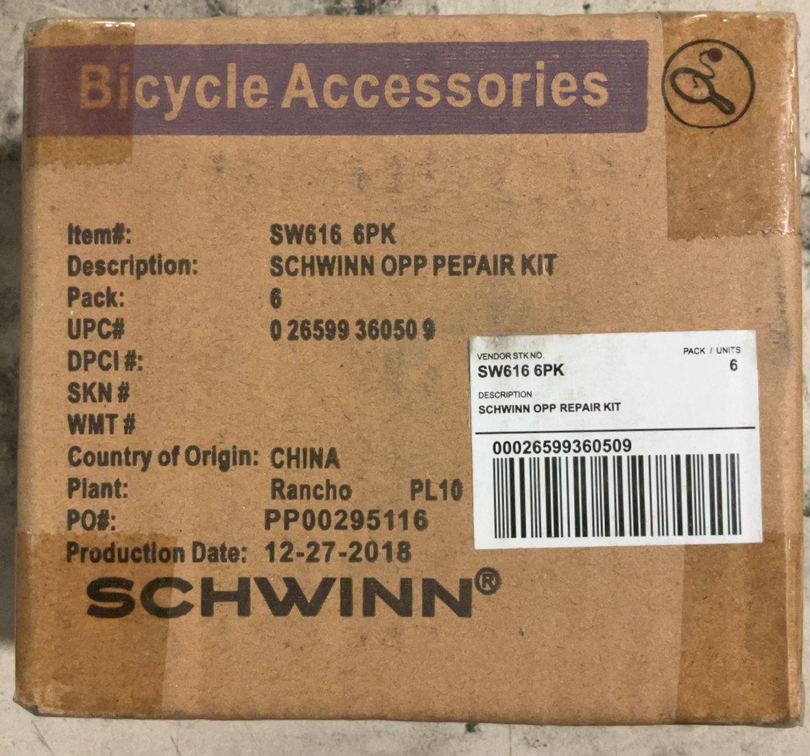 Schwinn Bike Tire Repair Kit, Quick Bike Tire Repair, Wheel Patch, Bicycle Accessories Glueless Patch Repair