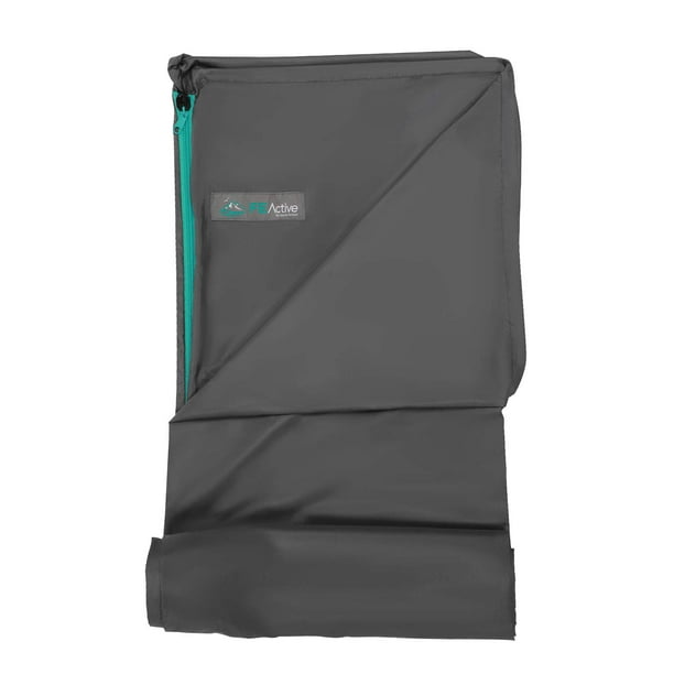 FE Active Sleeping Bag Liner - Soft Polyester Sheet Camping Bed Liner for Travel w Drawstring Hood & Dual Zipper Sleeping Sack for Adults Sack for Camping & Hostel Beds | Designed in California, USA