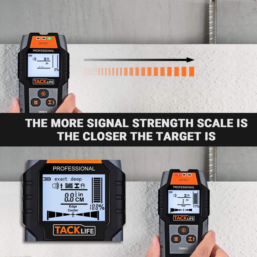 TACKLIFE 3 in 1 Wall Stud Finder, Assorted Colors, FOB KS