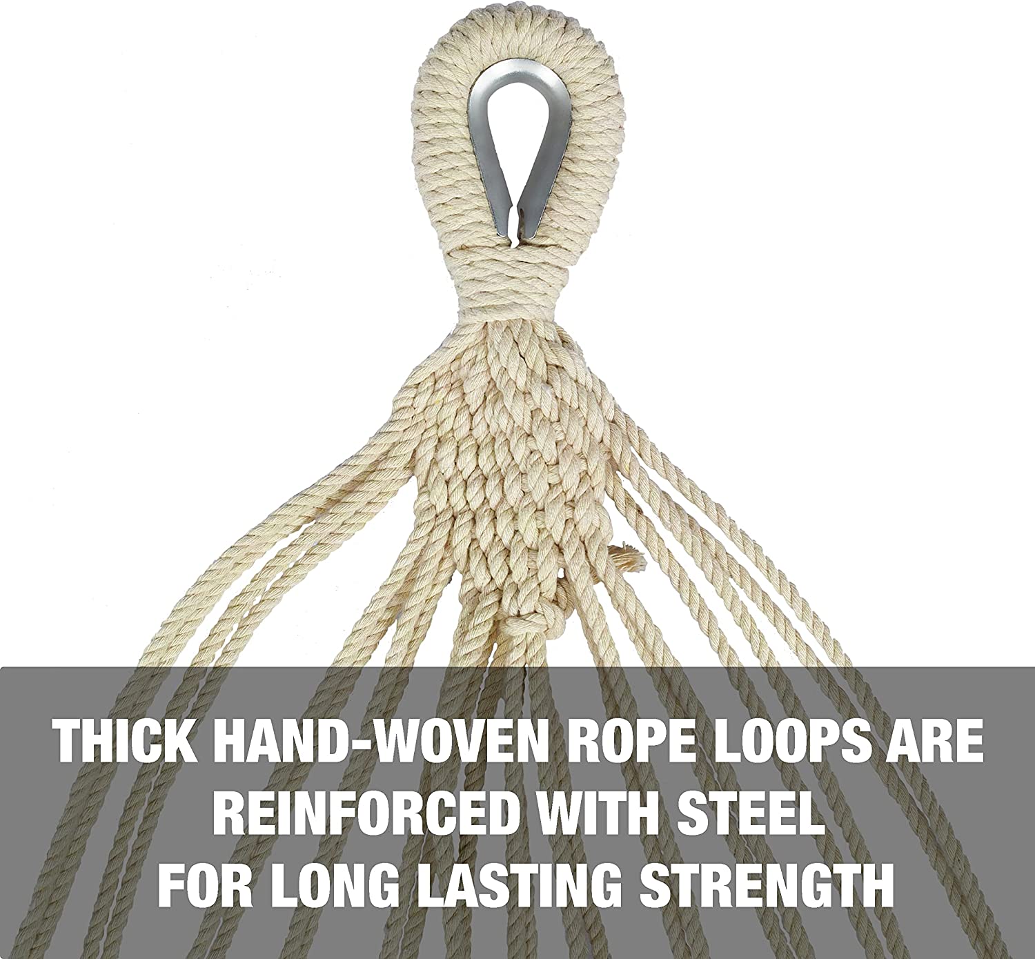 Bliss Hammocks 40" Wide Hammock in a Bag w/ Hand-Woven Rope Loops & Hanging Hardware
