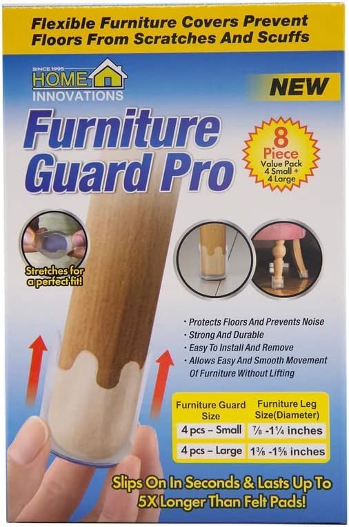 Home Innovations Furniture Guard Pro 8pk. Value Pack 4 Small + 4 Large.