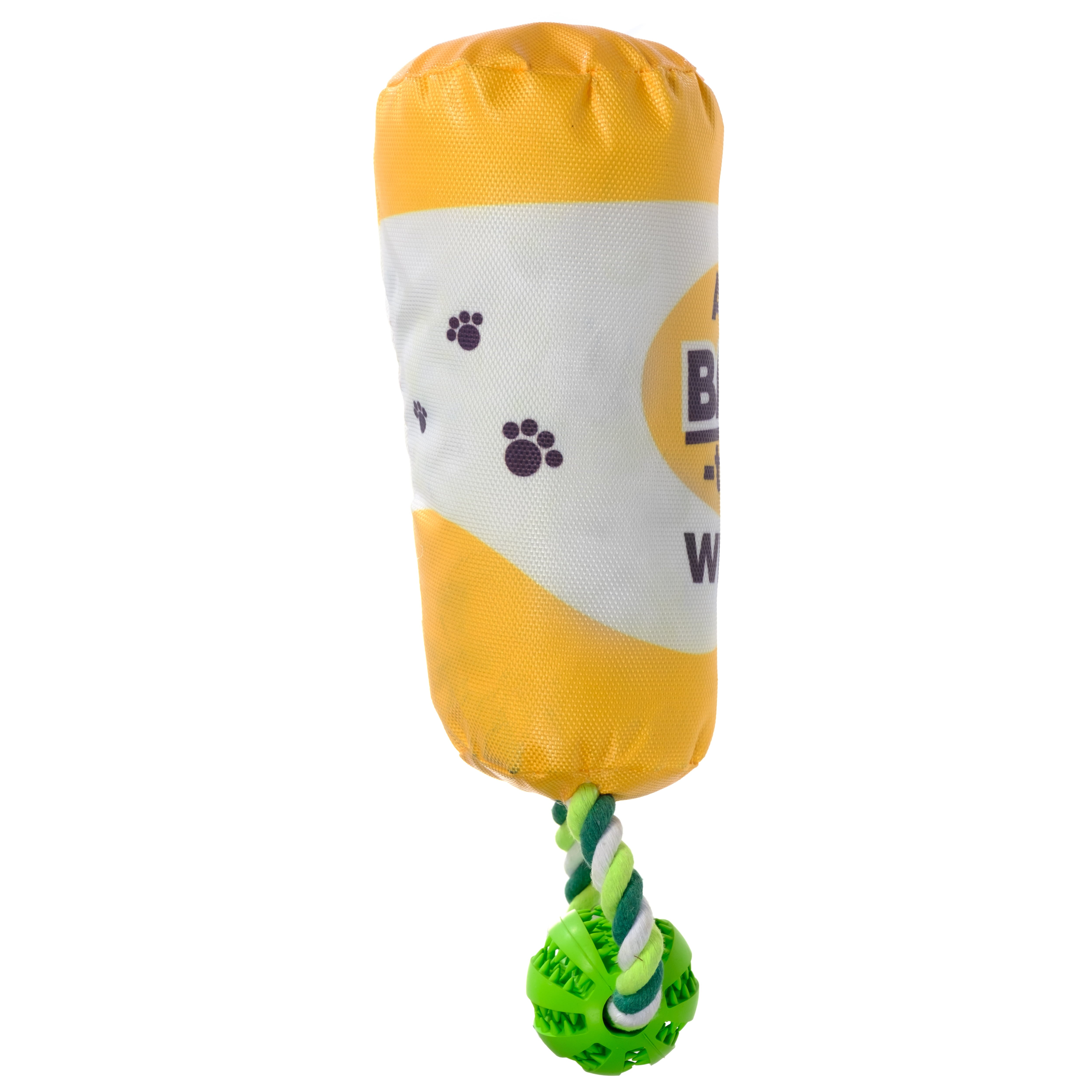 Pronk! Pets, A Variety of Soft Plush Squeaky Rope Dog Toys, Great for Medium and Large-Sized Breeds