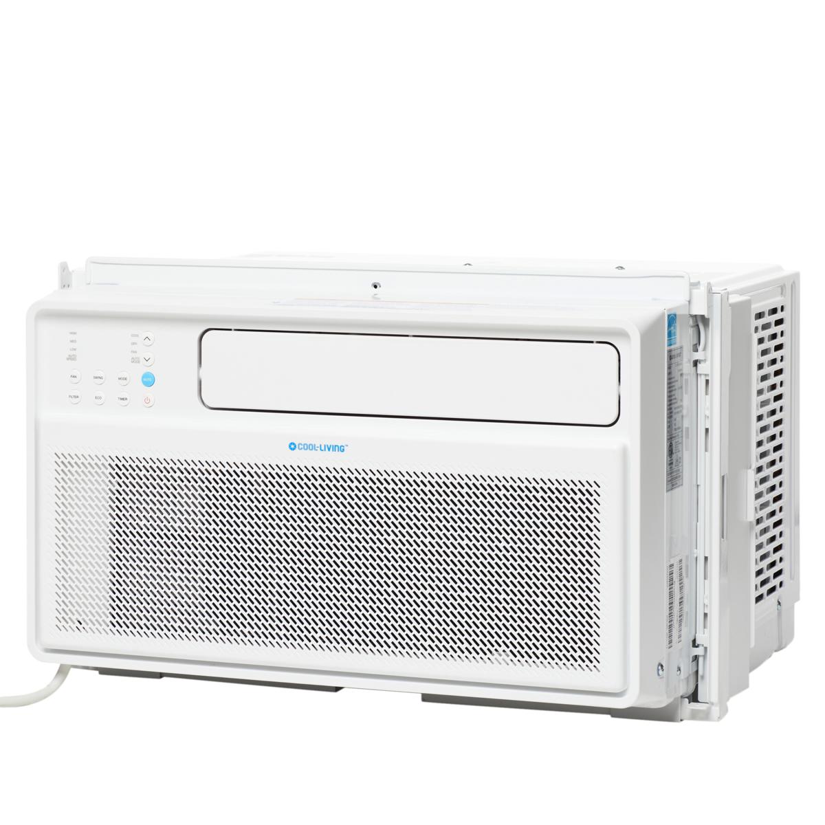Cool-Living 8,000 BTU AC Unit 42db Ultra Quiet, 35% Energy Savings Digital Display and Remote, White, FOB KS