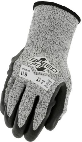 Mechanix Wear Nitrile coated Cut-resistant gloves, Grey, 8.19 inch long, 13 Ga thick, HPPE/Nylon, 12 Pair in a pack (SM, MD, L, XL, XXL)