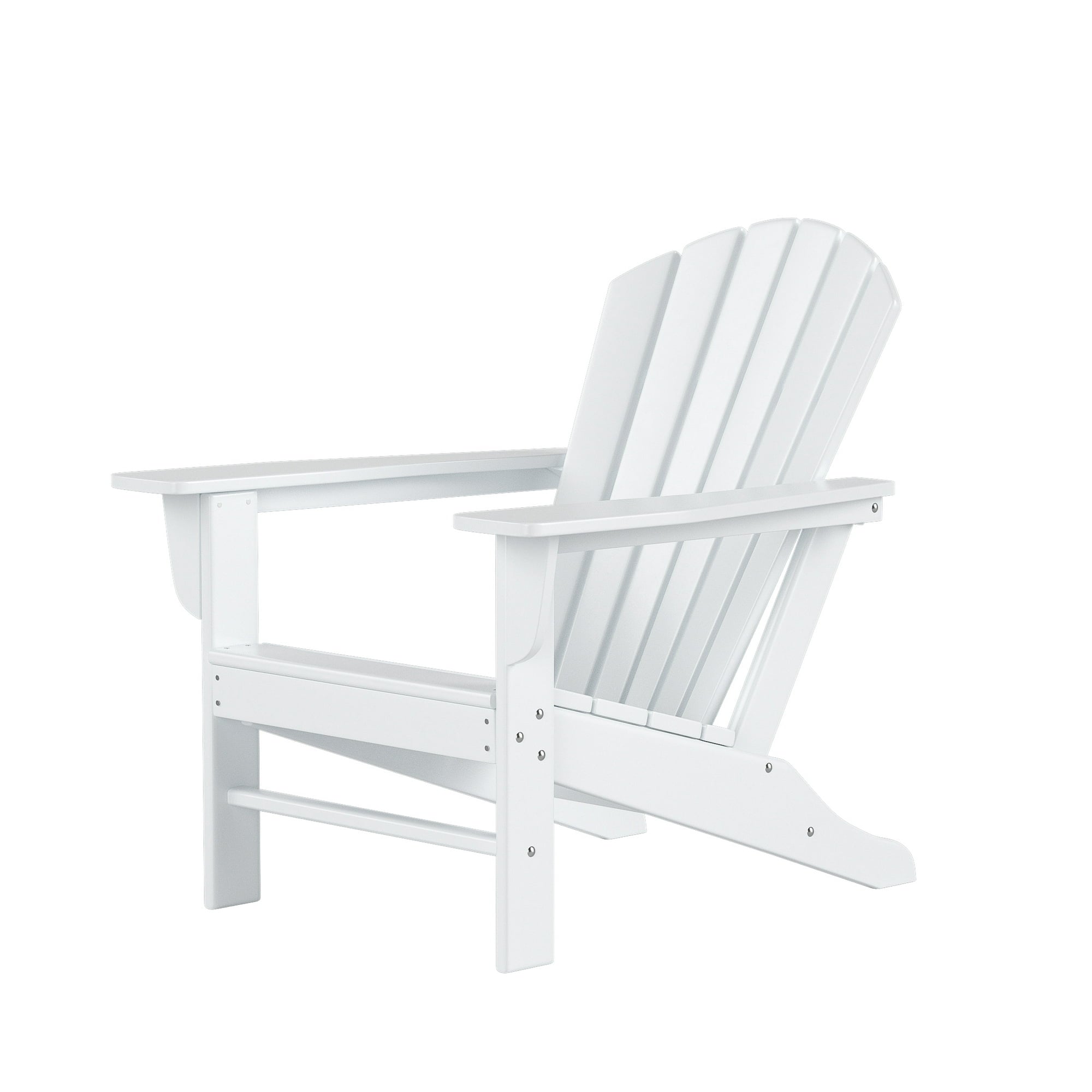 Outdoor Patio Fixed Adirondack Chair- Color Options: White, Orange, Brown