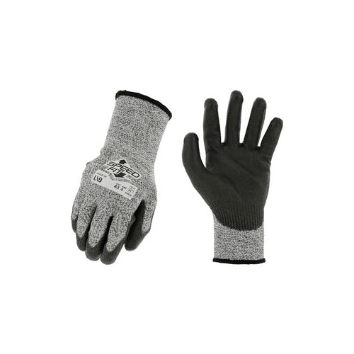 Mechanix Wear Polyurethane Cut-Resistant Gloves, Grey, 8.19 inch, 13 GA, 12 Pair in a pack (SM,MD,L,XL,XXL)