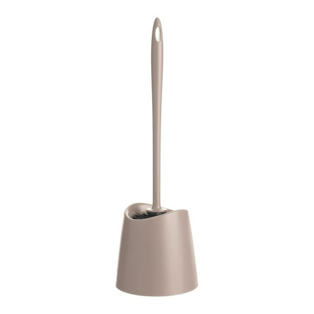 Superio Brand Modern Toilet Brush and Holder, Plastic, Color Options:  Purple, Grey, Taupe and Black