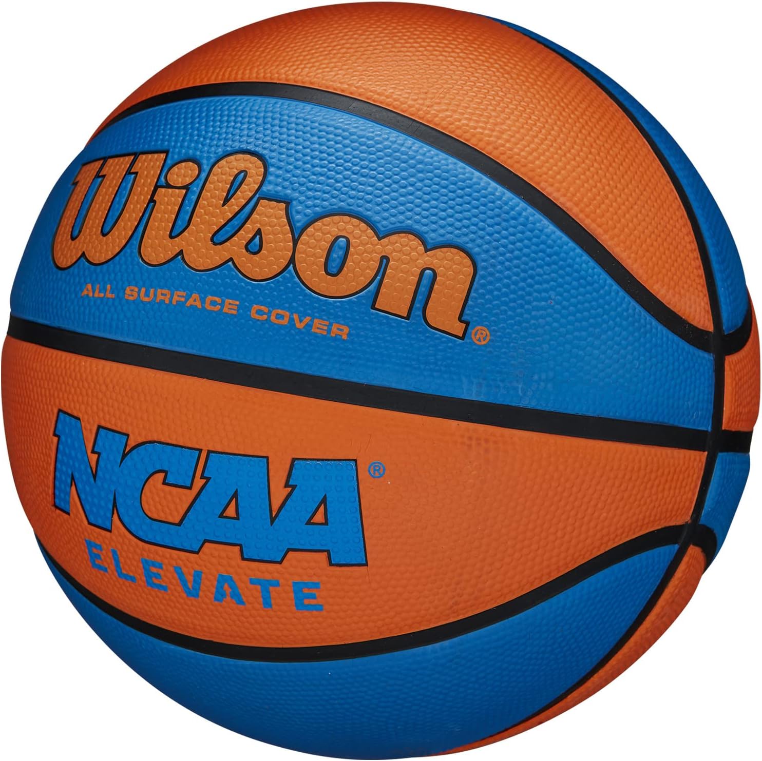 WILSON NCAA Elevate Basketball - Options: Orange Size 5 (27.5"), Green/Navy Size 6 (28.5") and Royal/Orange Size 5 (27.5")
