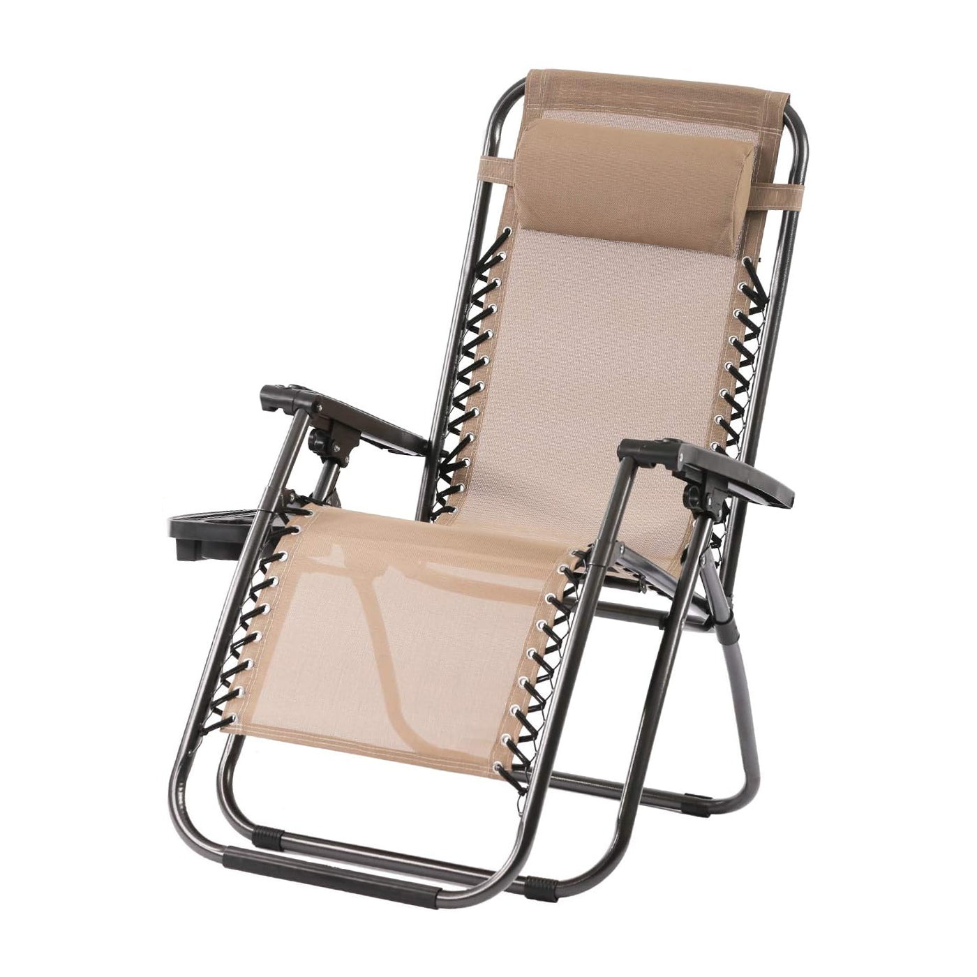 Trapper's Peak Zero Gravity Folding Chairs with Cup Holder, Assorted Color Options