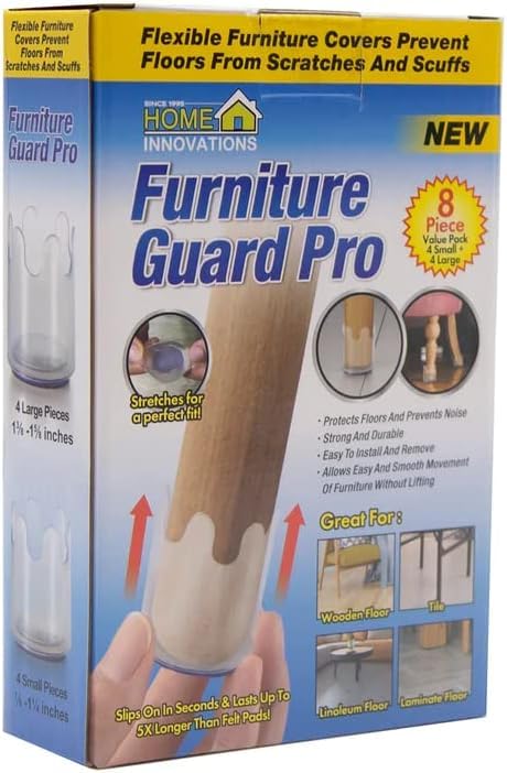 Home Innovations Furniture Guard Pro 8pk. Value Pack 4 Small + 4 Large.